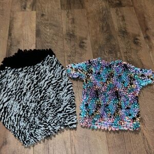 Lot of 2 popcorn shirts